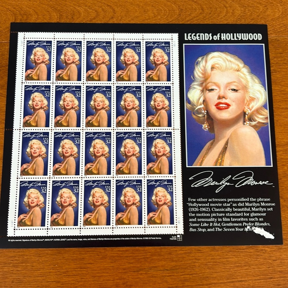 Marilyn Monroe stamps